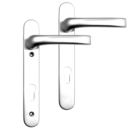 MILA Prolinea 92 Lever/Lever UPVC Furniture - 220mm Backplate Chrome Plated