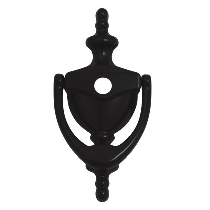 AVOCET Door Knocker Cut For Viewer Black