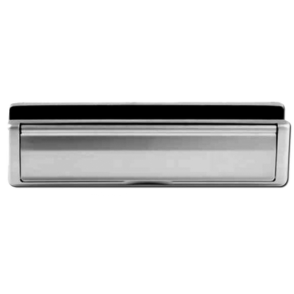 AVOCET Affinity UPVC Letter Box - 304mm Wide Chrome Plated