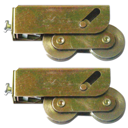 ASEC Patio Roller Tandem Wheels - 35-45mm Adjust 32mm - Steel