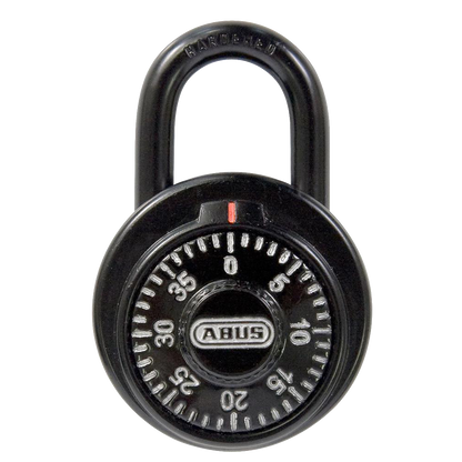 ABUS 78KC Series Dial & Key Over-Ride Combination Open Shackle Padlock MK KC507 Black 78KC/50 - Steel