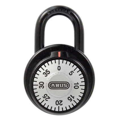 ABUS 78KC Series Dial & Key Over-Ride Combination Open Shackle Padlock MK KC510 Black 78KC/50 - Steel