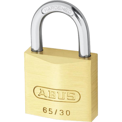 ABUS 65 Series Brass Open Shackle Padlock 30mm Keyed Alike 305 65/30 - Brass