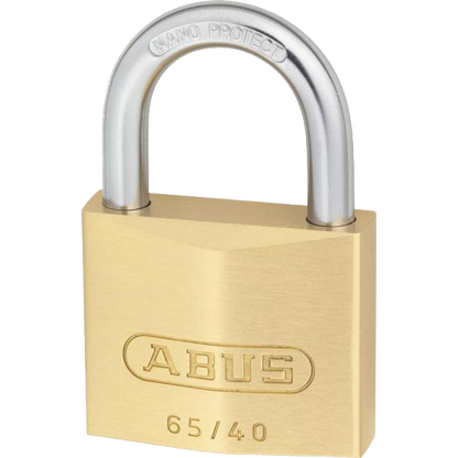 ABUS 65 Series Brass Open Shackle Padlock 40mm Keyed Alike 404 65/40 - Brass