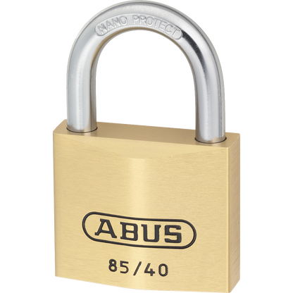 ABUS 85 Series Brass Open Shackle Padlock 40mm Keyed Alike 709 85/40 - Brass