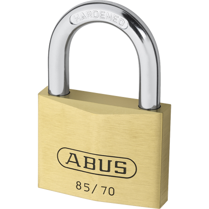 ABUS 85 Series Brass Open Shackle Padlock 69mm Keyed Alike 121 85/70 - Brass