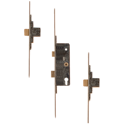 FULLEX SL16 Lever Operated Latch & Deadbolt Split Spindle - 2 Dead Bolt 55/68 20mm Radius Faceplate