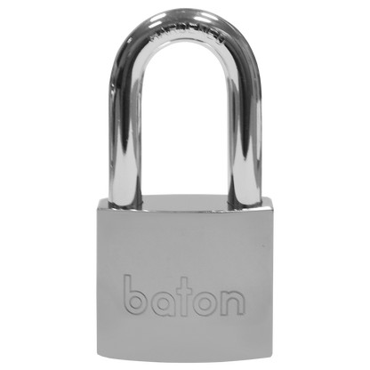 BATON LOCK 6020 Series Long Shackle Brass Padlock With Disc Mechanism 45mm Keyed To Differ - Hardened Steel