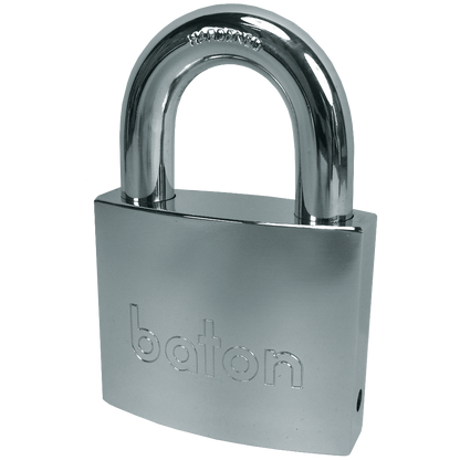 BATON LOCK 6020 Series Open Shackle Brass Padlock With Disc Mechanism 55mm Keyed To Differ - Hardened Steel