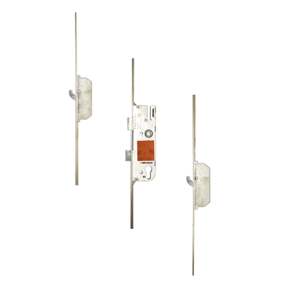 GU Lever Operated Latch & Deadbolt 20mm Faceplate - 2 Hook 45/92 Single Spindle
