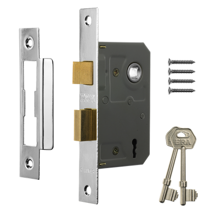ERA 473 & 573 3 Lever Sashlock 64mm Chrome - Satin Chrome