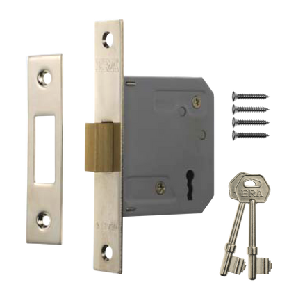 ERA 472 & 572 3 Lever Deadlock 76mm Chrome - Satin Chrome