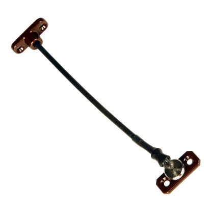 JACKLOC Perma Permanent Swivel/Stud Window Restrictor Brown