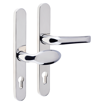 MILA Supa 92/62mm Lever/Pad - 240mm Backplate Polished Stainless Steel