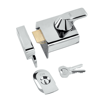 YALE PBS3 & PBS4 Auto Deadlocking Nightlatch 60mm Pro - Chrome Plated