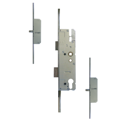 KFV Lever Operated Latch & Deadbolt Long Version - 2 Round Bolt 40/92 16mm Faceplate