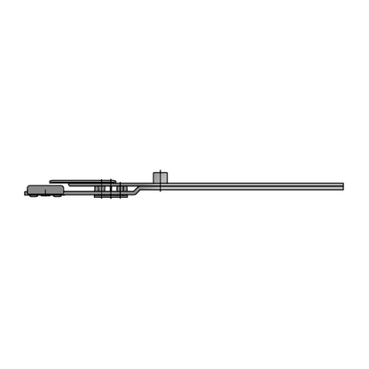 FUHR Extension Piece With Roller 200mm Extension With Roller - Silver