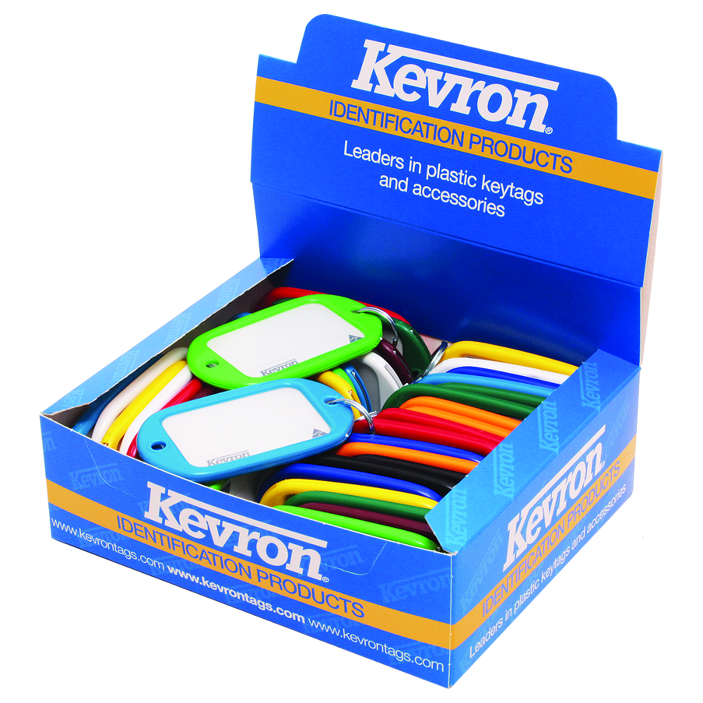 KEVRON ID10 Jumbo Key Tags Tub of 40 Assorted Colours – West Coast Hardware