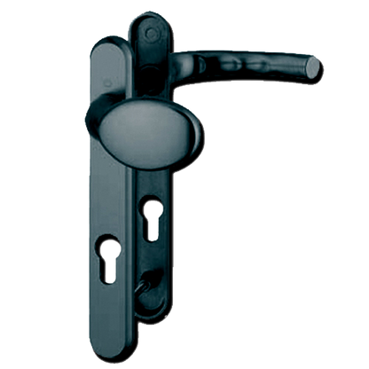 HOPPE Atlanta UPVC Lever / Moveable Pad Door Furniture 77G/3831N/1710 92mm Centres - Black