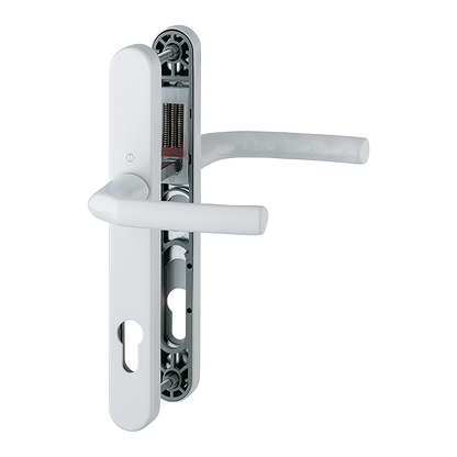 HOPPE Birmingham 92mm UPVC Lever Door Furniture 215mm Screw Centers 1117/3810N 92mm Centres - White