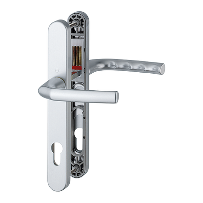 HOPPE Birmingham 92mm UPVC Lever Door Furniture 215mm Screw Centers 1117/3810N 92mm Centres - Silver