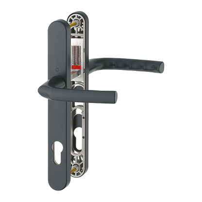 HOPPE Birmingham 92mm UPVC Lever Door Furniture 215mm Screw Centers 1117/3810N 92mm Centres - Black