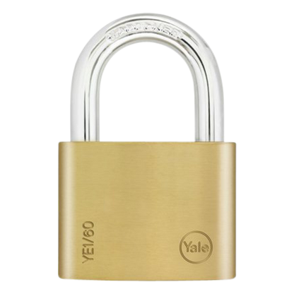 YALE Essential Standard Open Shackle Padlock 60mm Keyed To Differ YE1/60/132/1 Single - Brass