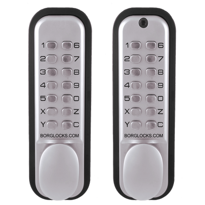 BORG Digital Double Sided Back to Back Lock BL2021 Satin Chrome