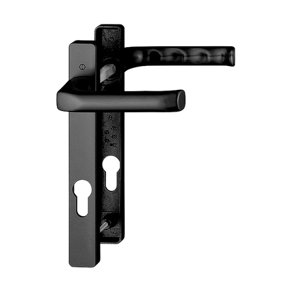 HOPPE London UPVC Lever Door Furniture 113P/366M 92mm Centres - Black