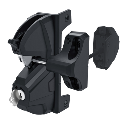 D&D Lokk Latch Deluxe 3 Gate Lock With External Access Lockable from both sides LLD3LDRB - Black