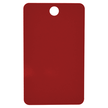 U-MARQ Rectangular Key Tag 50mm x 30mm - Red