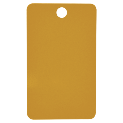 U-MARQ Rectangular Key Tag 75mm x 40mm - Yellow