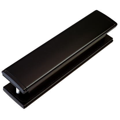 TROJAN 20mm - 40mm Letter Plate Black & Black