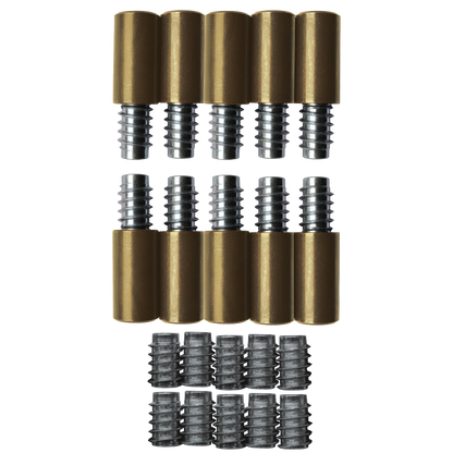 BRAMAH ROLA S Egress R11 Sash Window Stop 31mm R11/10B 10 Stops & 20 Inserts - Polished Brass