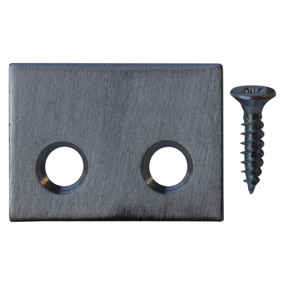 BRAMAH ROLA Sash Window Stop Plate - Pack of 10 NP 10 Plates & 20 Screws - Polished Nickel