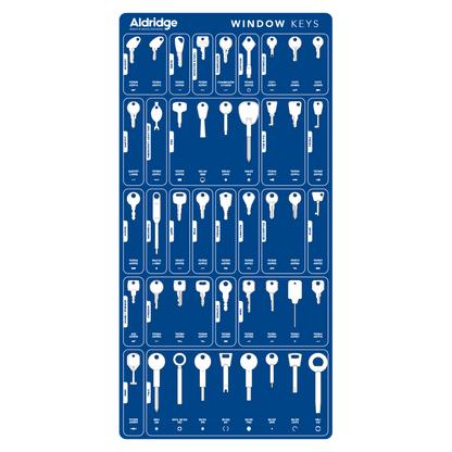 ALDRIDGE Keyboards -Fully Stocked Window Board Fully Stocked With Keys - Blue