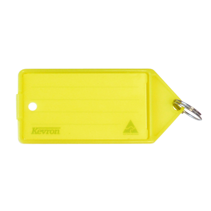 KEVRON ID35 Big Tags Bag of 12 Flo Yellow x 12 - Fluorescent Yellow