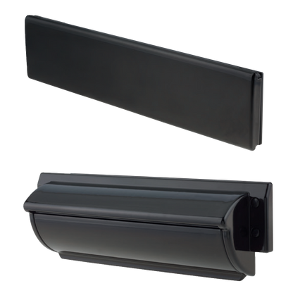 TROJAN Unicorn TS008 FD30 Letterplate Black