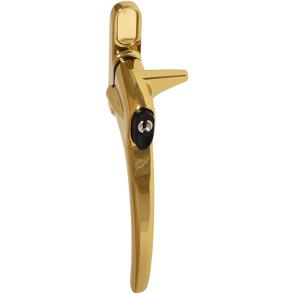ERA Charisma Inline Cockspur Locking Espag Handle 21mm Left Handed Locking - Polished Gold