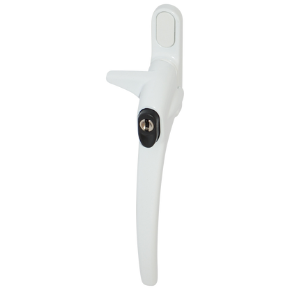 ERA Charisma Inline Cockspur Locking Espag Handle 12mm Right Handed Locking - White
