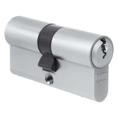 EVVA A5 DZ Off-Set Euro Double Cylinder 102mm 31-71 26-10-66 Keyed To Differ - Nickel Plated