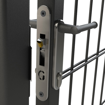 GATEMASTER ML4 Full Plate Mortice Gate Hook Lock Plain Handles