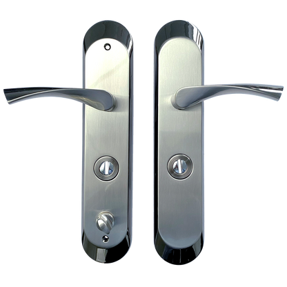 Hooply CEFIRO ZTB002 Combat Lock Handles With Thumbturn Right Hand - Satin Nickel
