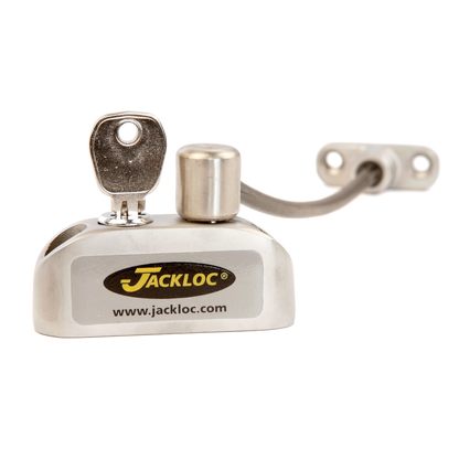 JACKLOC Pro-5 Lockable Cable Window Lock Satin Chrome