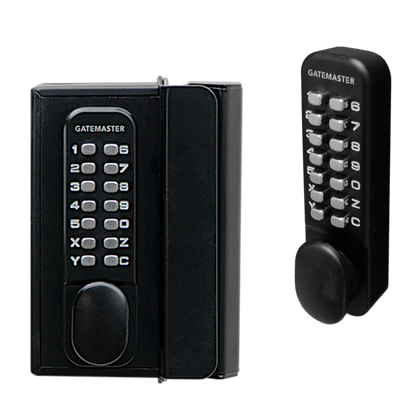 GATEMASTER Superlock Double Sided Surface Fix Digital Lock Right Hand - Black