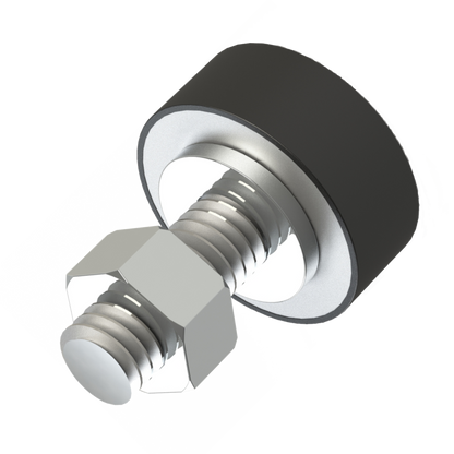 GATEMASTER Gate Bump Stop 18mm Diameter x 7mm Buffer BS18 - Black