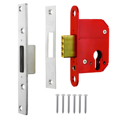 ERA 263 & 363 Fortress Euro Deadlock Case Only 263 Case Only 63mm - Polished Chrome
