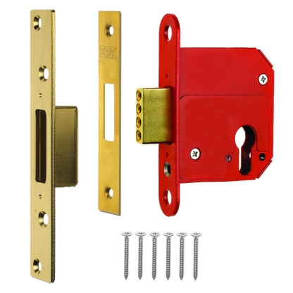 ERA 263 & 363 Fortress Euro Deadlock Case Only 363 Case Only 75mm - Polished Brass