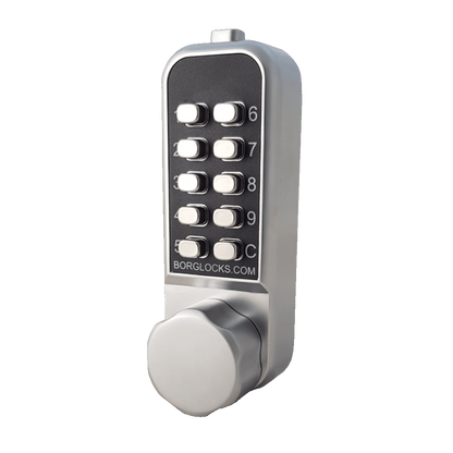 BORG LOCKS BL1506 Vertical Mini Cabinet Lock Easicode Pro c/w Cam BL1506 ECP - Satin Chrome