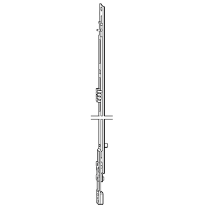 ROTO NTI Centre Lock Clampable 200mm No Locking Cam 308267 - Silver